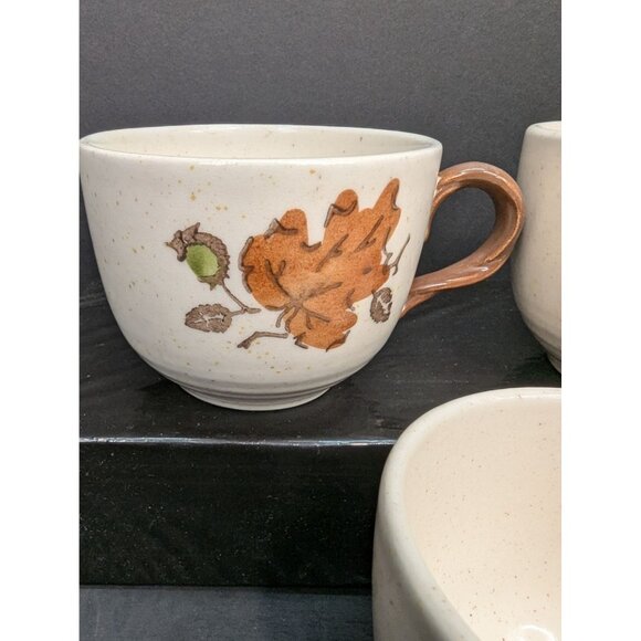 Vintage Poppytrail Metlox Woodlands Tea/Coffee Cup 8 Oz Twisted Handle Set of 3 - Picture 3 of 8